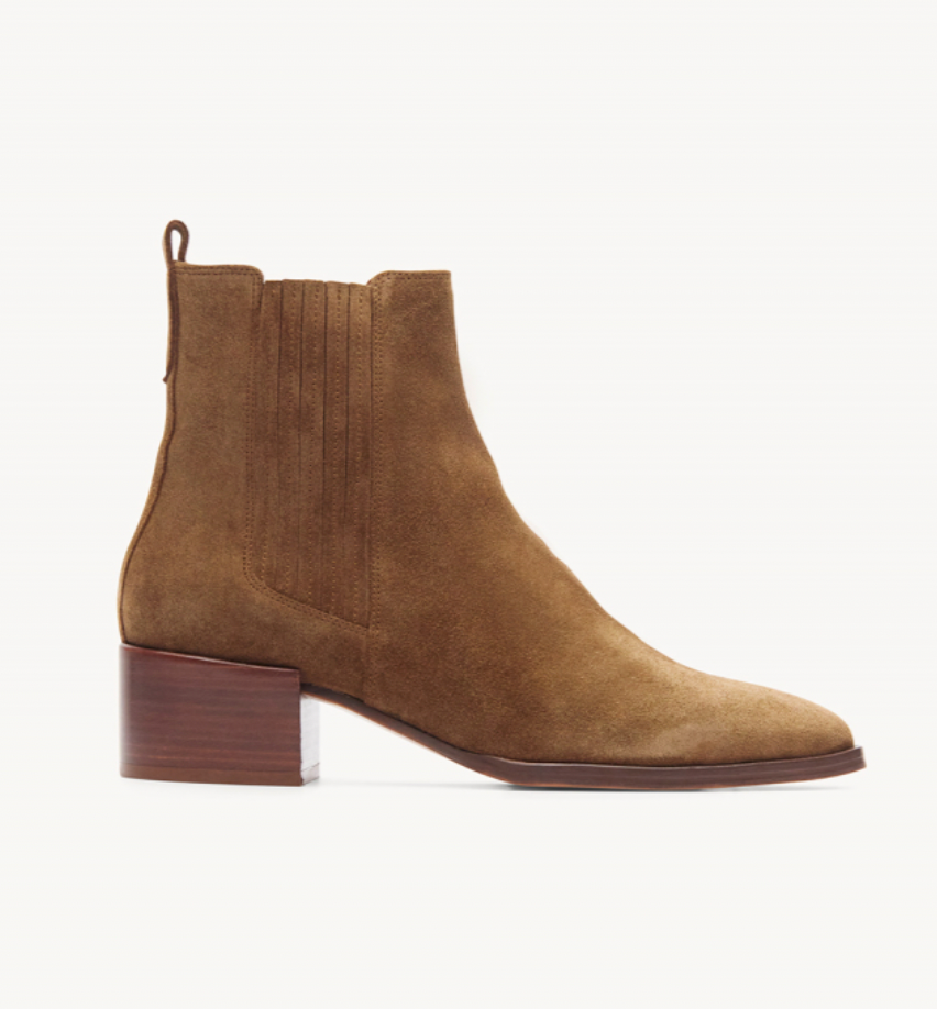 Bottines en cuir n°408 noisette Rivecour