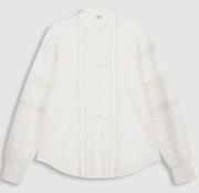 Chemise brodée en voile de coton Chris Harford