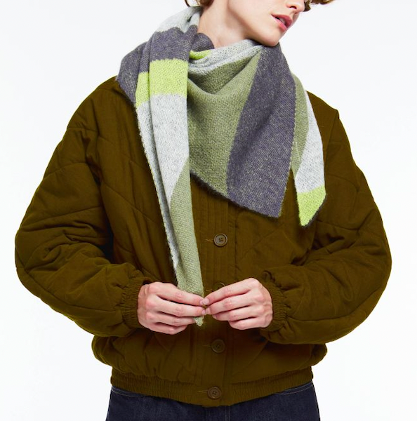 Triangle Nimphe gris/vert Ma Poésie