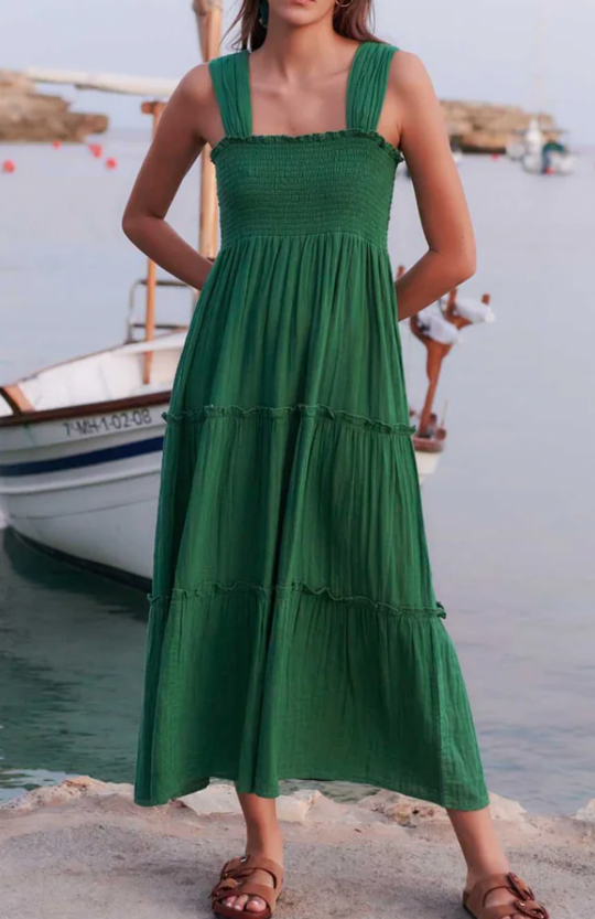 Robe Ron verte Petite Mendigote