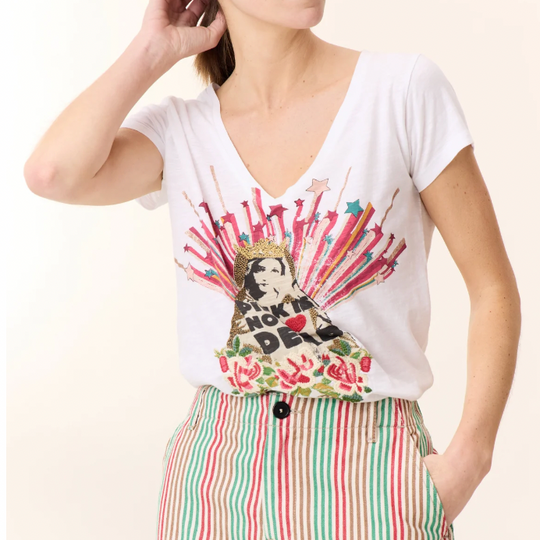 Tee-shirt Tonton Madone White Leon & Harper