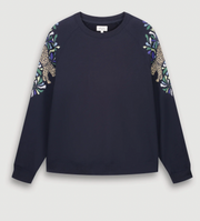 Sweat marine panthère Téopard Hartford