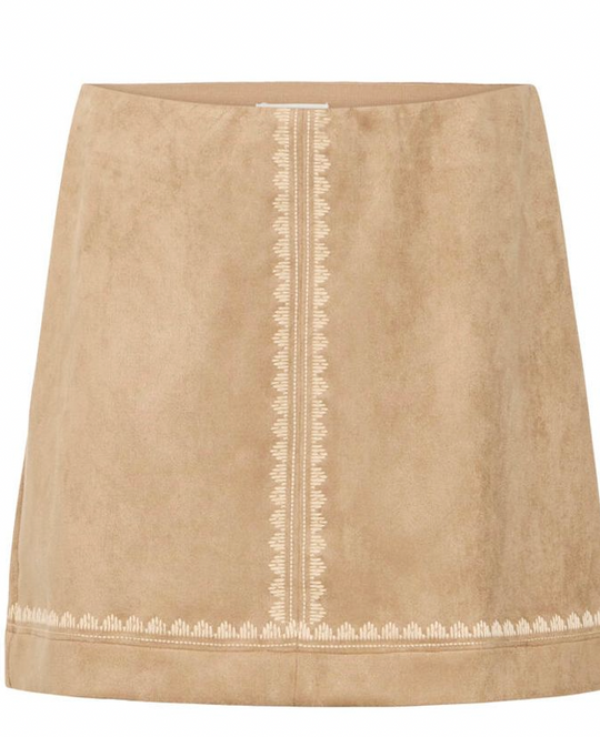 Jupe courte beige Iheffano Ichi