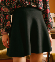 Jupe Julie en maille noir petite mendigote