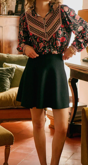 Jupe Julie en maille noir petite mendigote