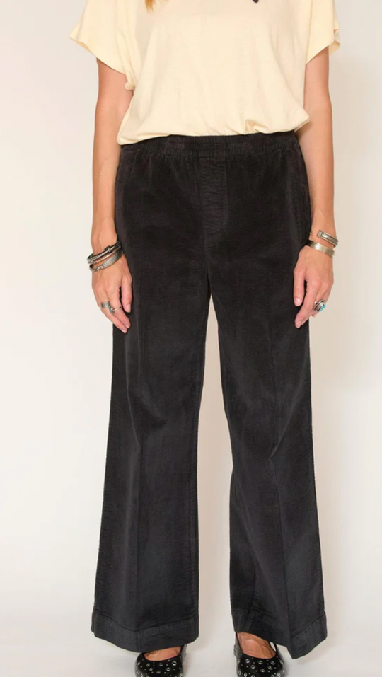 Pantalon Paco velours noir MKT Studio
