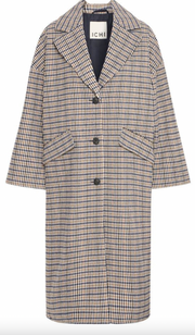 Manteau long à carreaux Ihemmalu Ichi