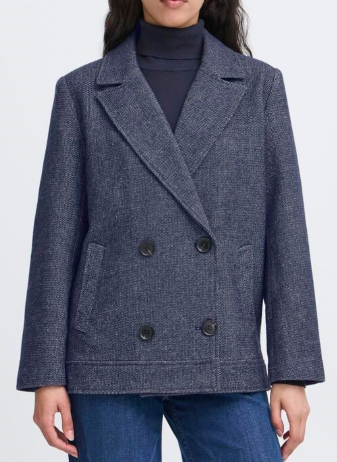 Veste chevron marine Ihevilo Ichi