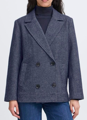 Veste chevron marine Ihevilo Ichi