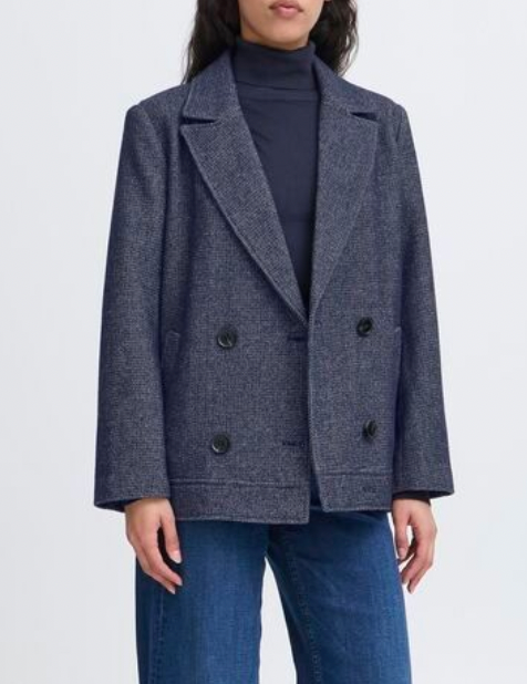 Veste chevron marine Ihevilo Ichi