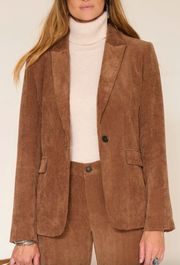 Veste Violaine en velours cacao MKT Studio