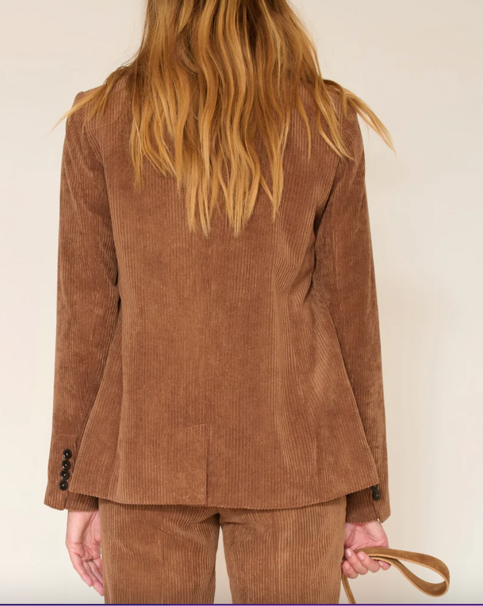 Veste Violaine en velours cacao MKT Studio