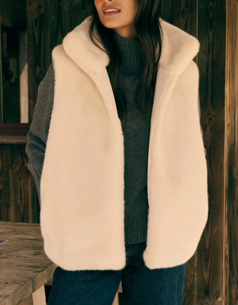 Veste Ozan sans manche fausse fourrure Petite mendigote