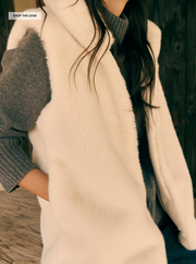 Veste Ozan sans manche fausse fourrure Petite mendigote