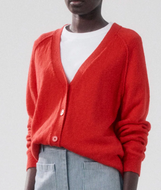 Cardigan rouge Montana Hartford