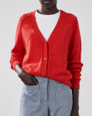 Cardigan rouge Montana Hartford