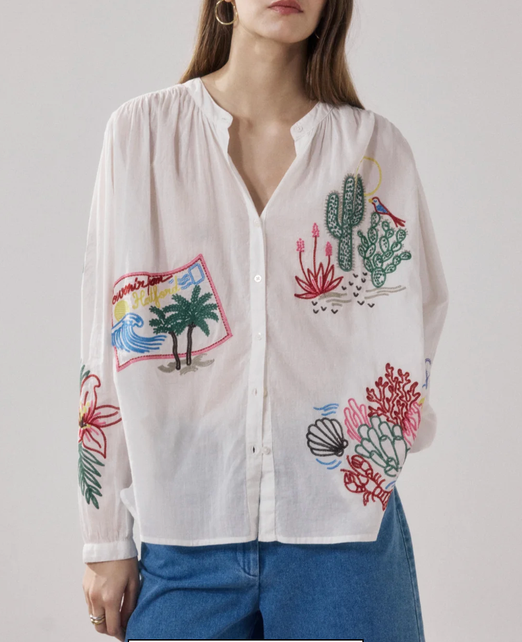 Chemise Cielo brodée Hartford