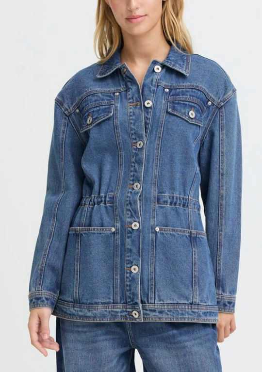 Veste saharienne en jean Ihmianna Ichi