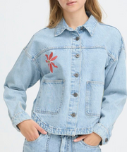Veste en jean brodée Ihbauve Ichi