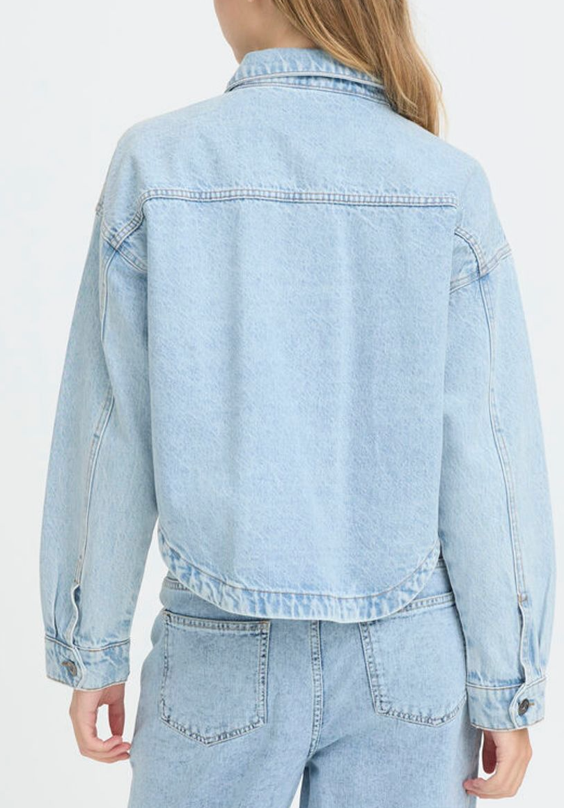 Veste en jean brodée Ihbauve Ichi