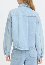 Veste en jean brodée Ihbauve Ichi