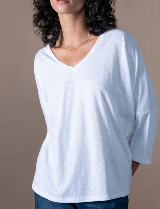 Tee-shirt blanc oversize Prune Anonym