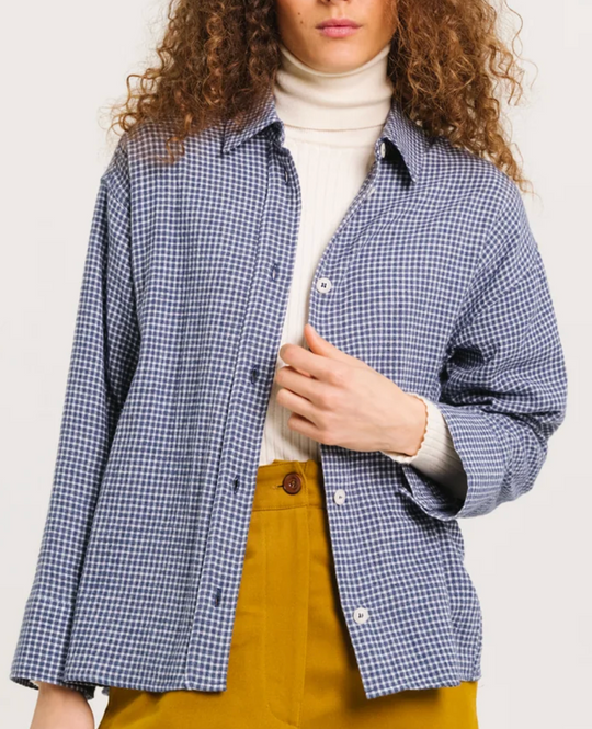 Blouse LINETTA MIKE bleue Sacré Coeur
