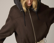 Manteau Maury marron MKT Studio