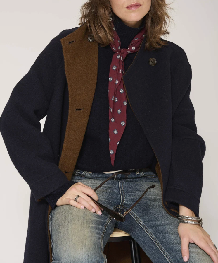 Manteau Matty marine MKT Studio