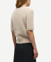 Maille manches courtes beige Sajeanne Samsoe