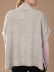 Pull Poncho Rachel couleur Galet Anonym