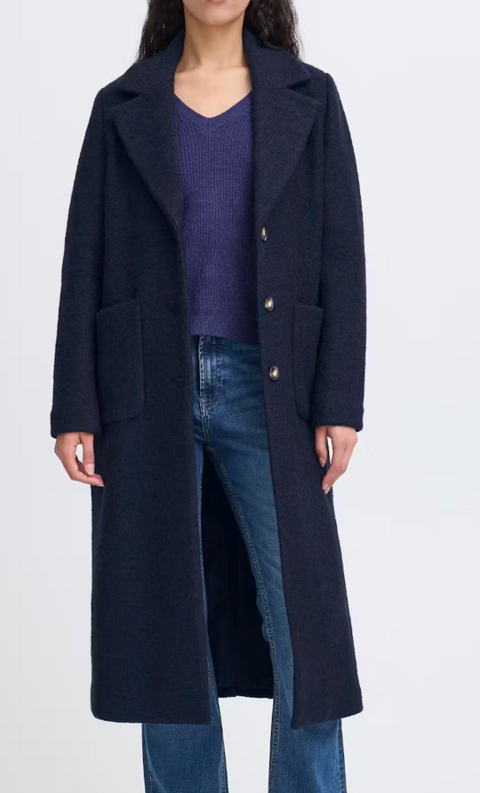 Manteau long marine Ihstipa Ichi