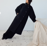 Manteau long noir Ihgaziva Ichi