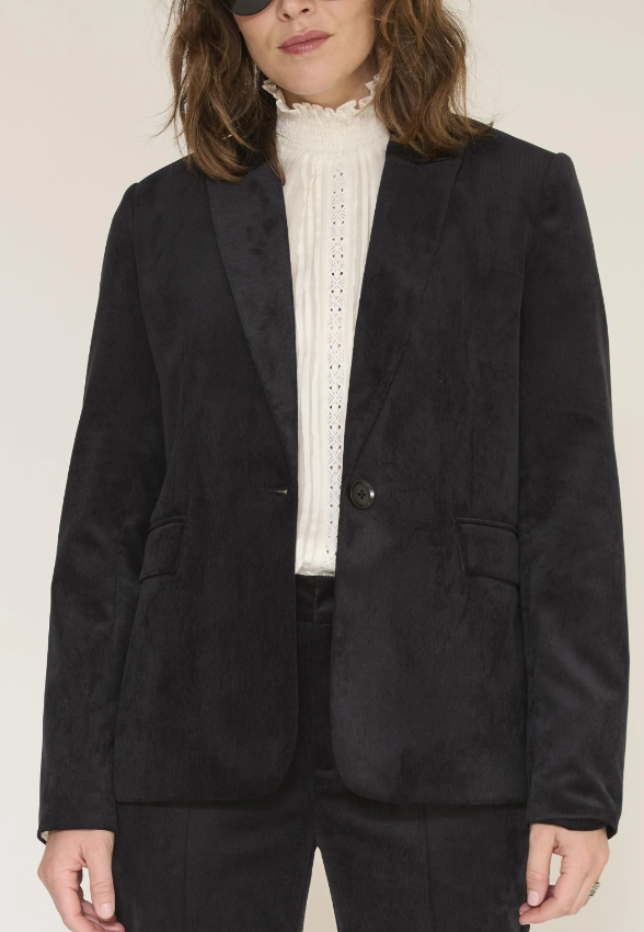 Veste Vina velours noir MKT Studio
