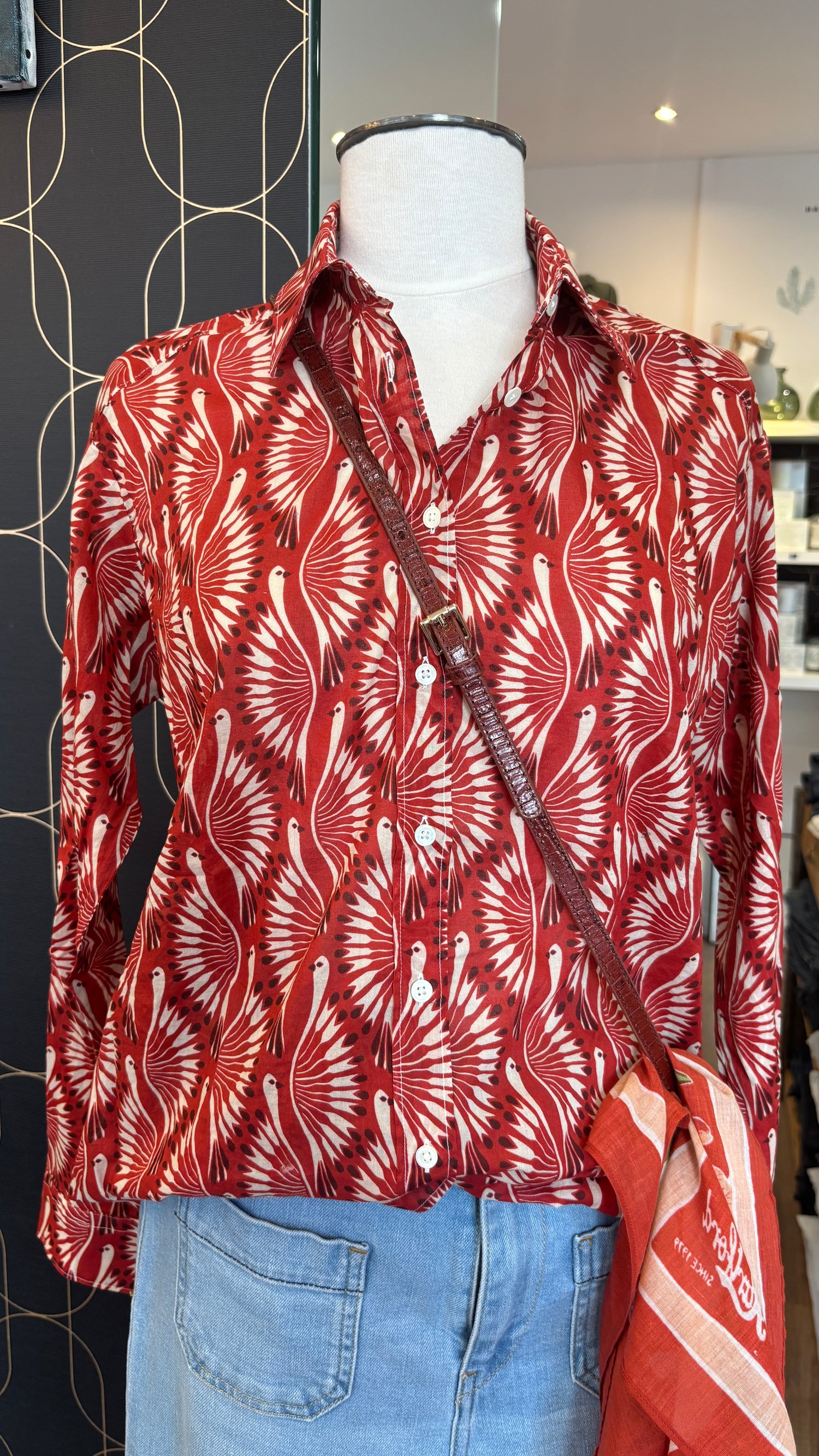 Chemise Cinéma rouge Hartford