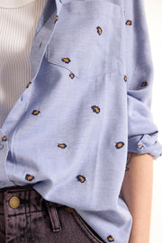 Chemise Anita bleu Sacré Coeur