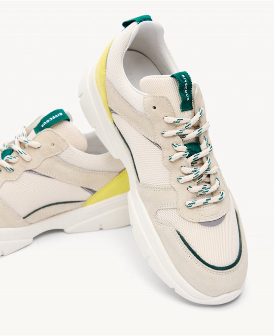 Baskets n°15  jaune/vert Rivecour